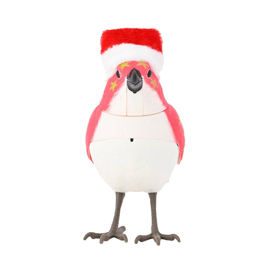 Music Bird Christmas Santa Red