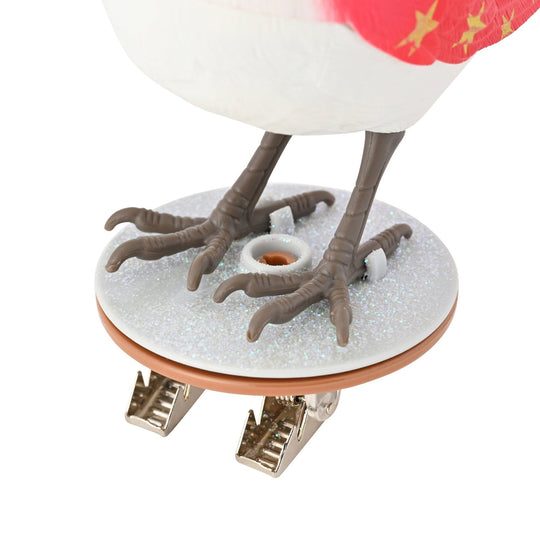 Music Bird Christmas Santa Red