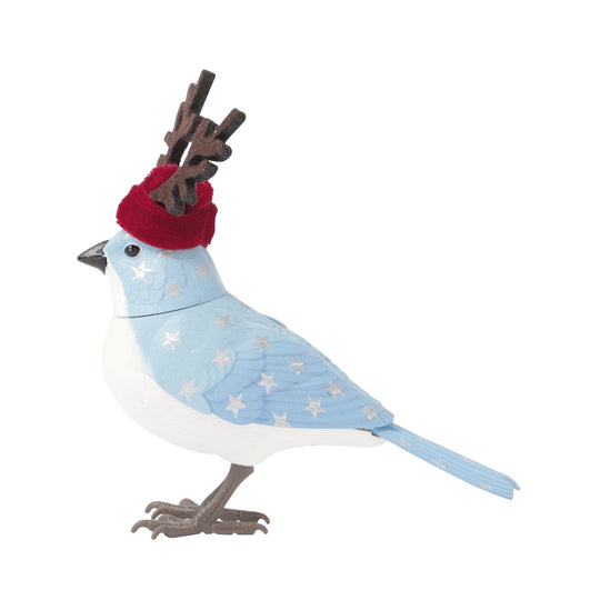 Music Bird Christmas Reindeer Blue
