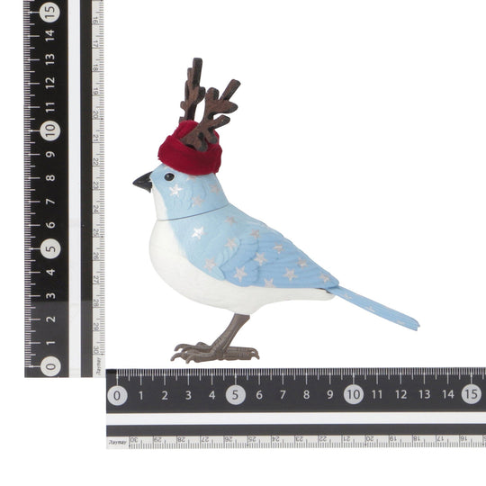 Music Bird Christmas Reindeer Blue