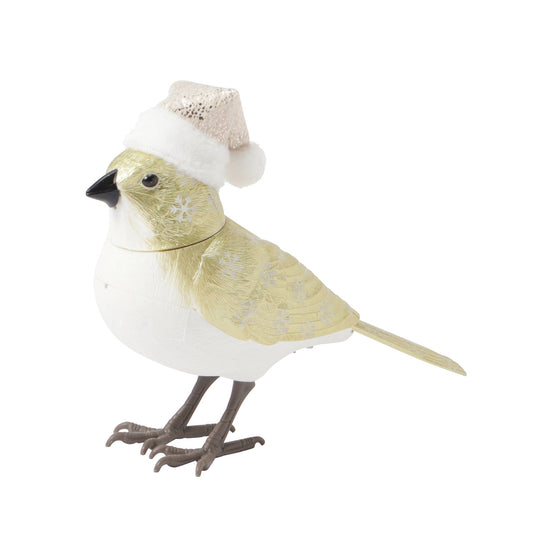 Music Bird Christmas Santa Gold