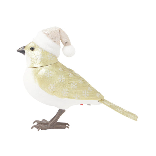 Music Bird Christmas Santa Gold