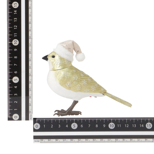 Music Bird Christmas Santa Gold