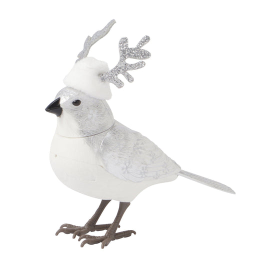 Music Bird Christmas Reindeer Silver