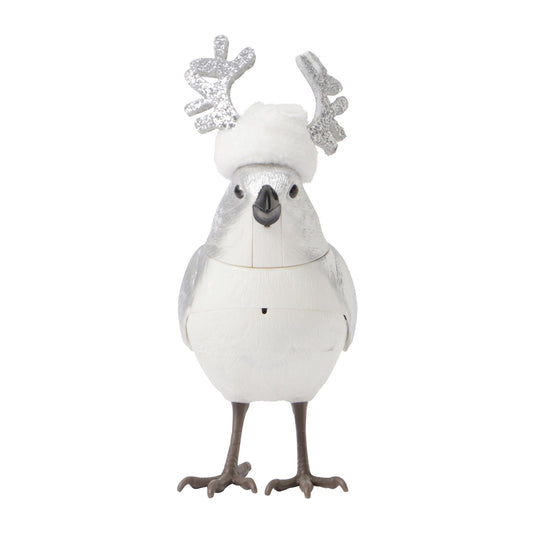 Music Bird Christmas Reindeer Silver