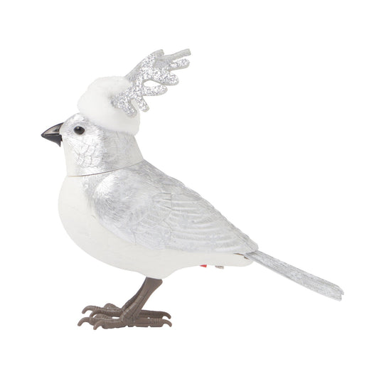 Music Bird Christmas Reindeer Silver