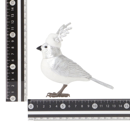 Music Bird Christmas Reindeer Silver