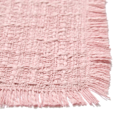 Fringe Table Runner Pink