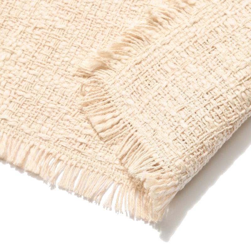 Fringe Table Runner Ivory