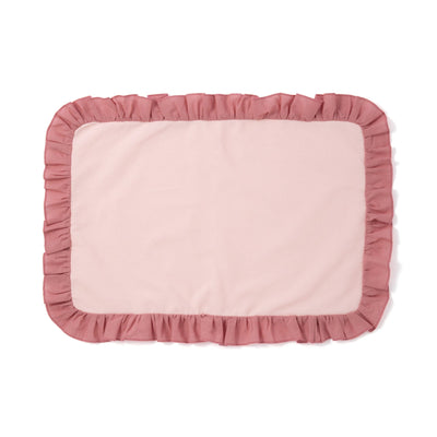 Bicolor Frill Lunch Mat  Pink