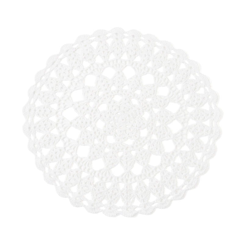 Crochet Lunch Mat White