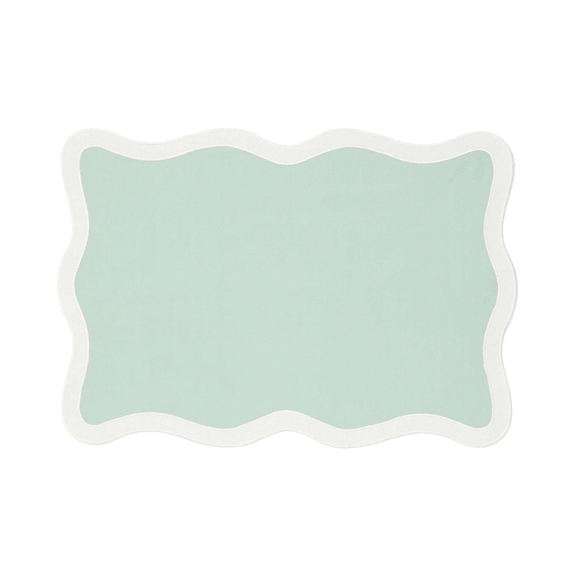 Bicolor Wave Lunch Mat Green X White