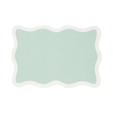Bicolor Wave Lunch Mat Green X White