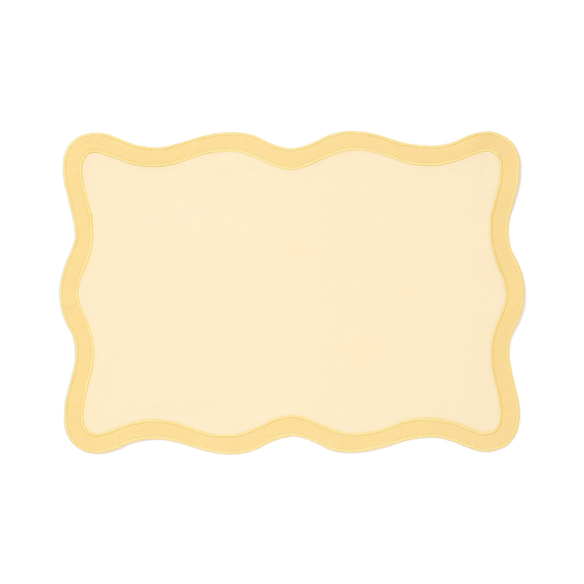 Bicolor Wave Lunch Mat Yellow X Yellow