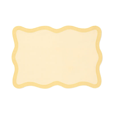 Bicolor Wave Lunch Mat Yellow X Yellow