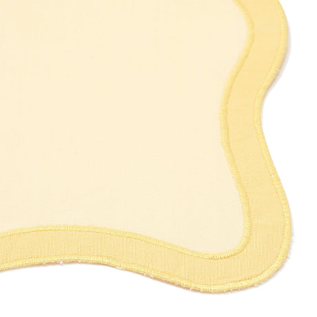 Bicolor Wave Lunch Mat Yellow X Yellow