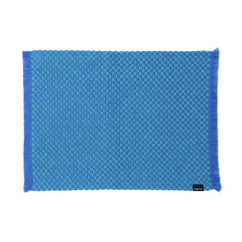 Weave Lunch Mat Checkered Blue X Green