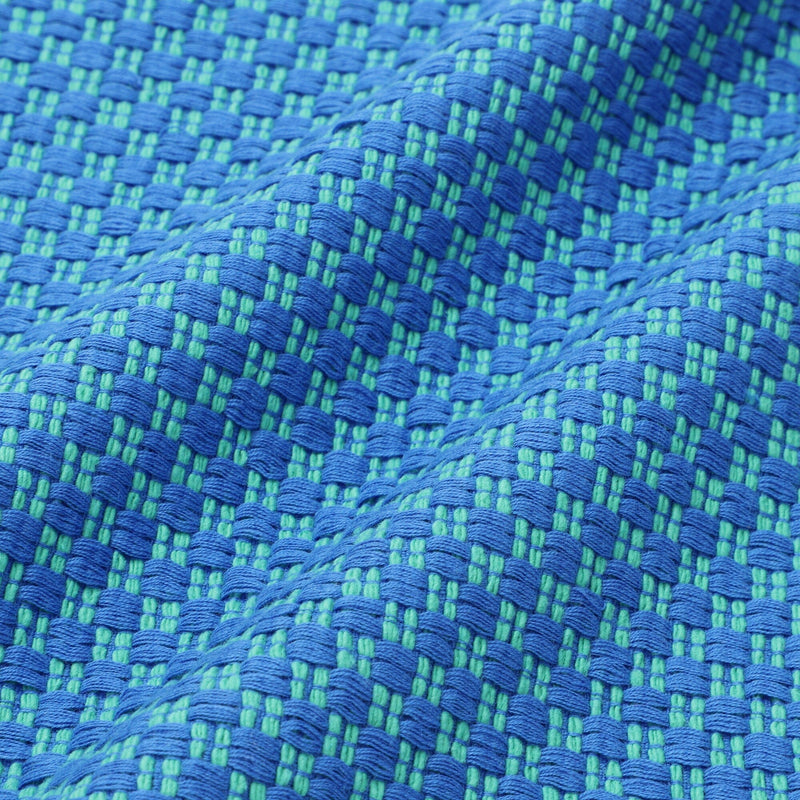 Weave Lunch Mat Checkered Blue X Green