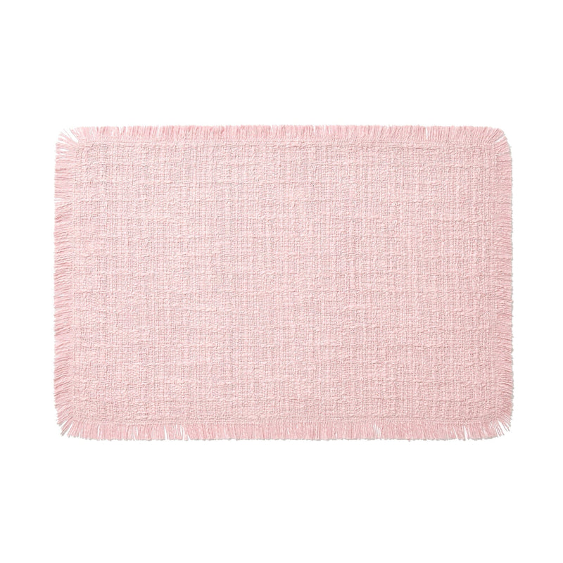 Fringe Table Lunch Mat Pink