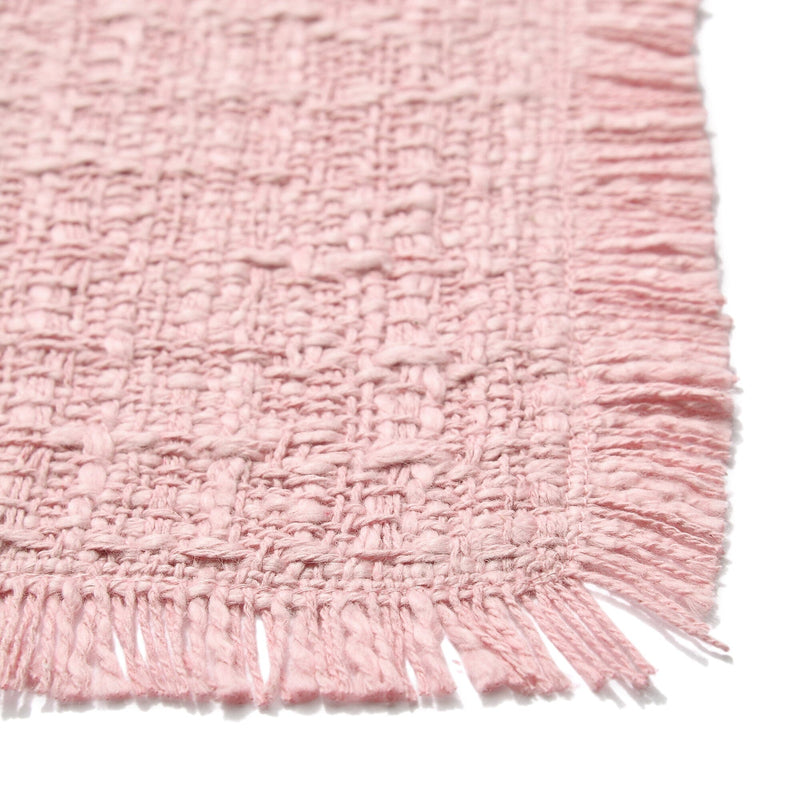 Fringe Table Lunch Mat Pink