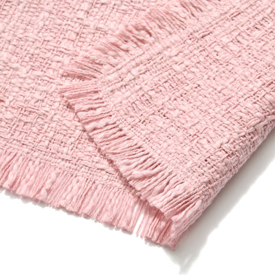Fringe Table Lunch Mat Pink