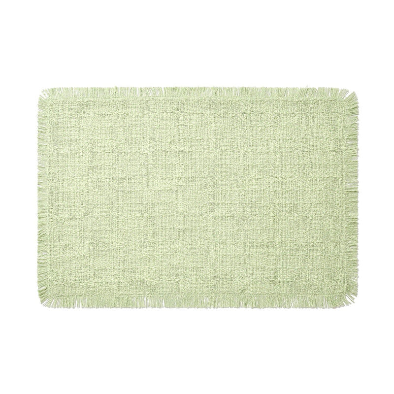 Fringe Table Lunch Mat Green