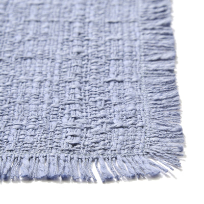 Fringe Table Lunch Mat Blue