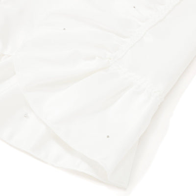 Frill Pearl Lunch Mat White