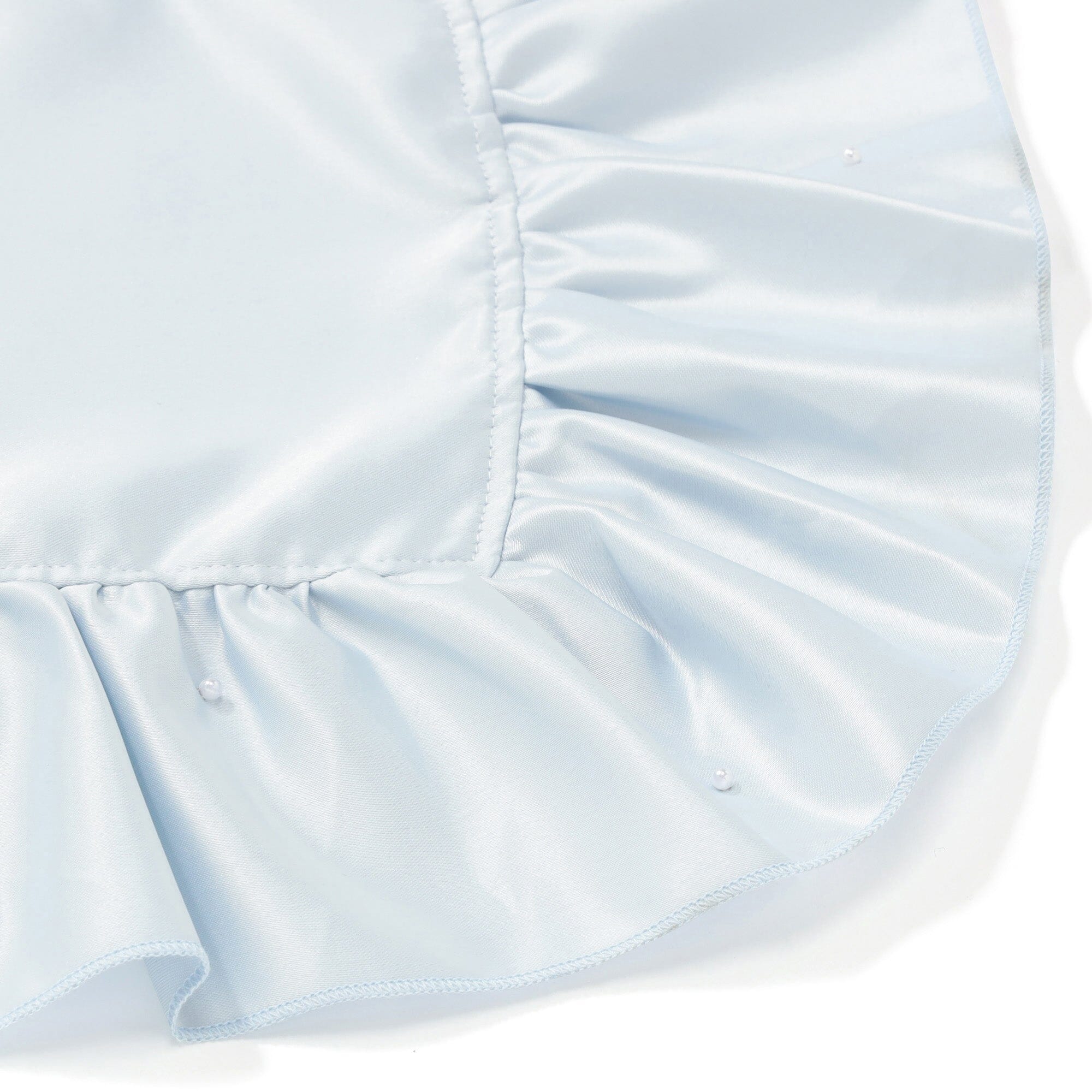 Frill Pearl Lunch Mat Light Blue