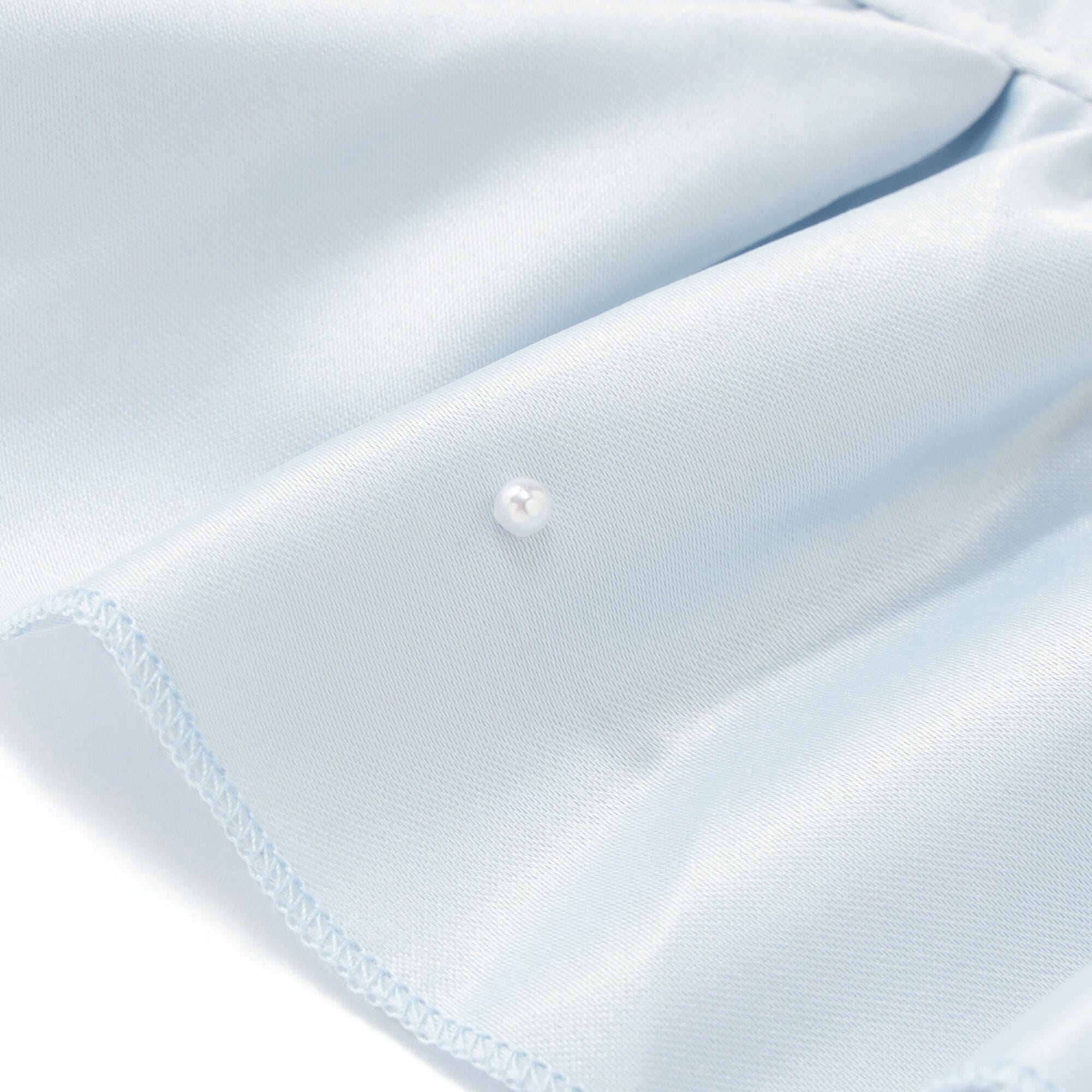 Frill Pearl Lunch Mat Light Blue