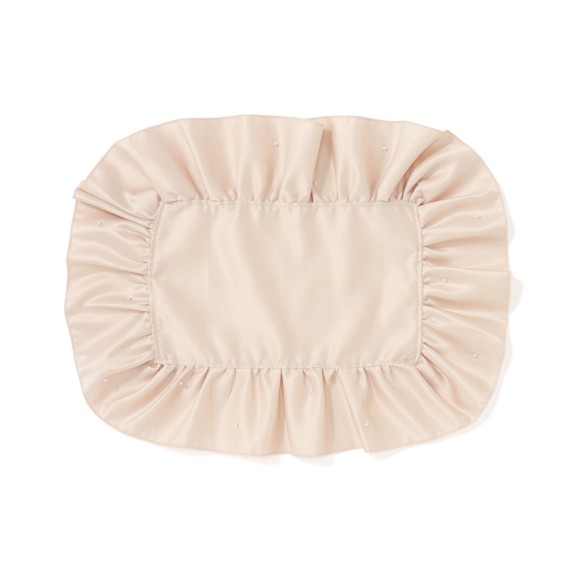 Frill Pearl Lunch Mat Beige