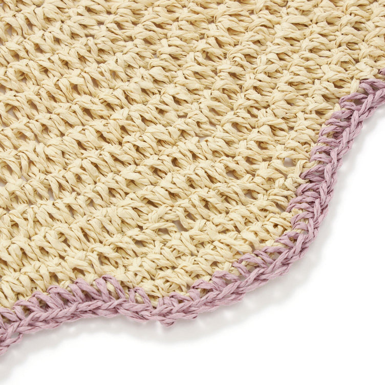 Wave Paper Placemat Pink