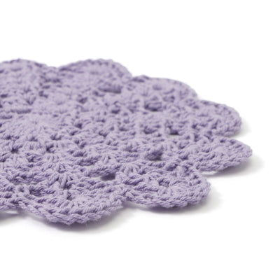 Purple Crochet Coaster