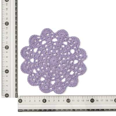 Purple Crochet Coaster