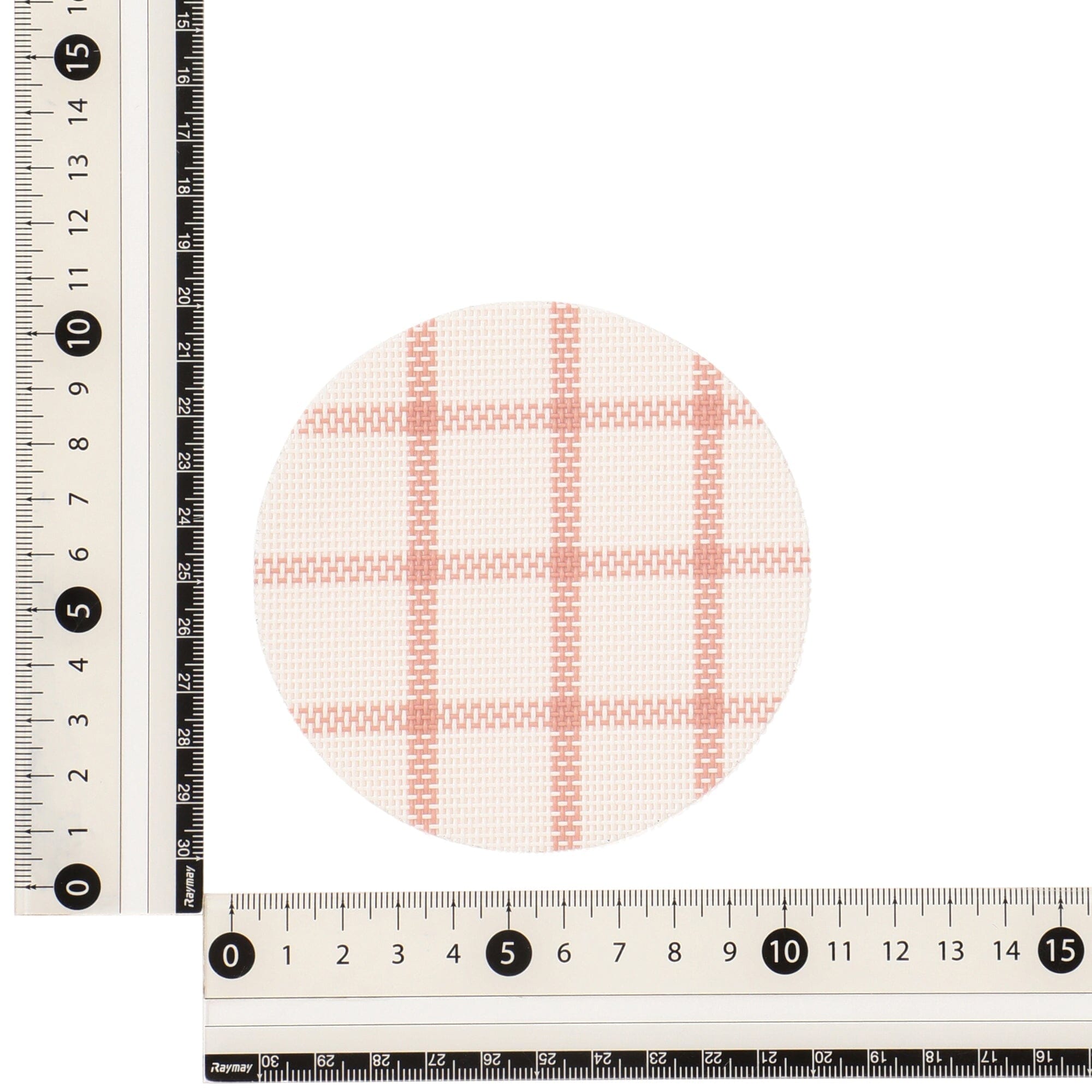 Windowpane Check Coaster Set Of 2 Pink