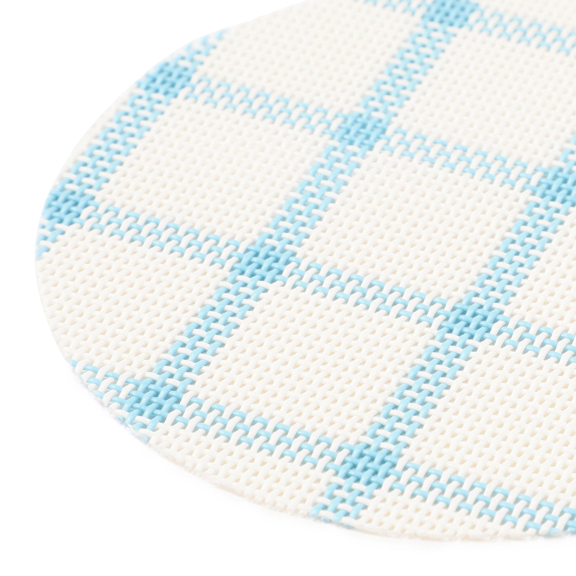 Windowpane Check Coasters Set Of 2 Blue
