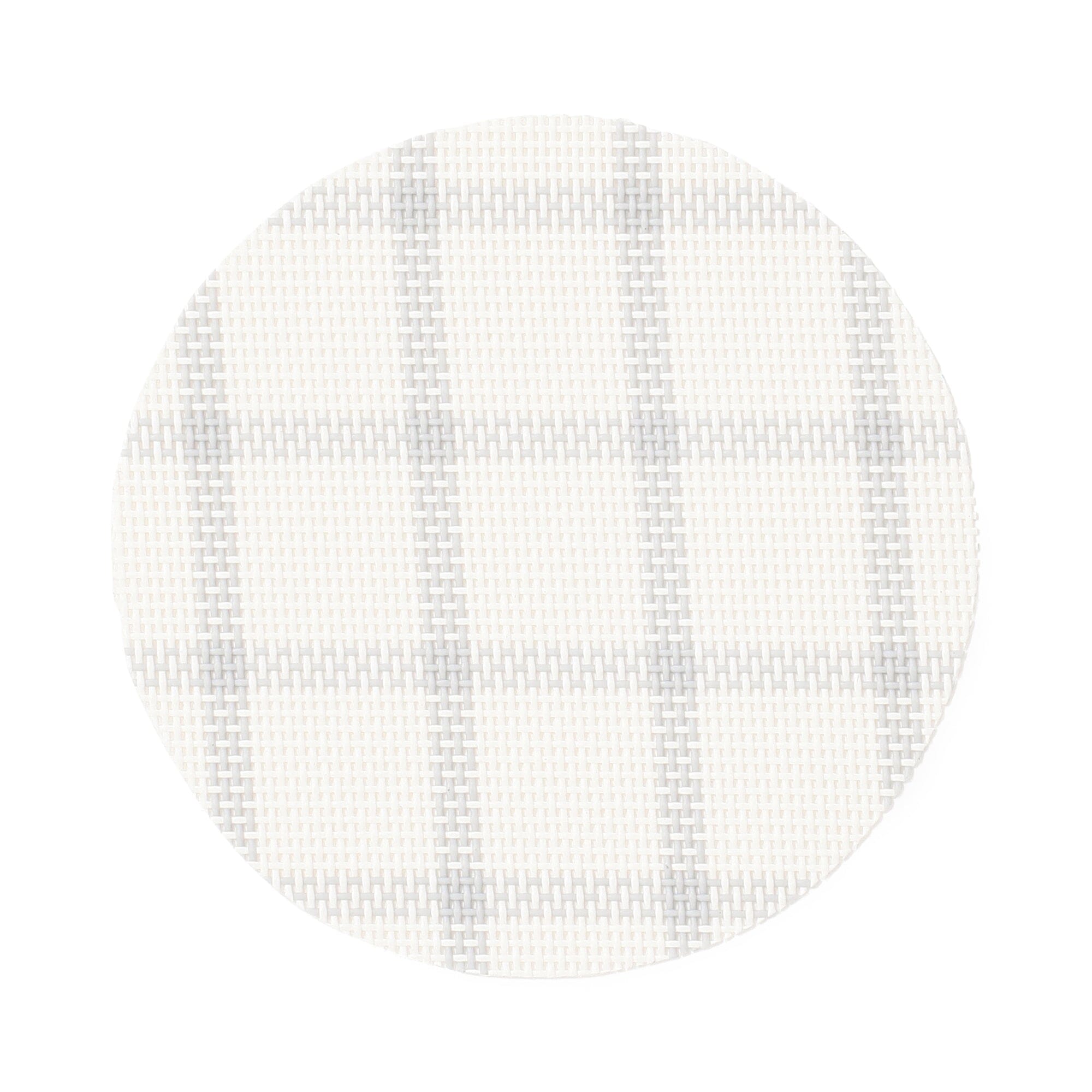 Windowpane Check Coaster Set Of 2 Gray