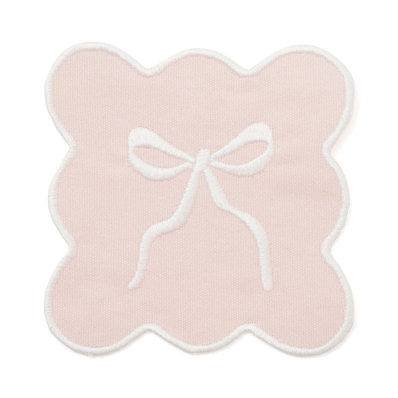 Ribbon coaster pink