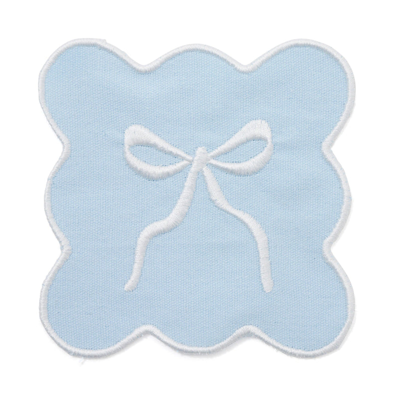 Ribbon coaster blue