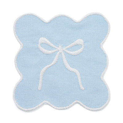 Ribbon coaster blue