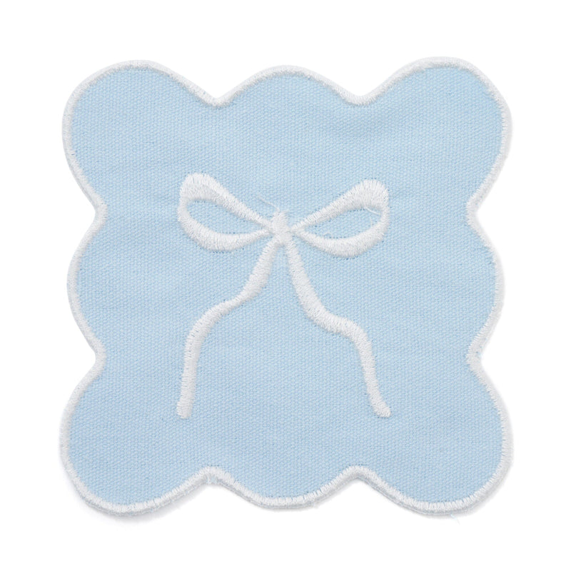 Ribbon coaster blue