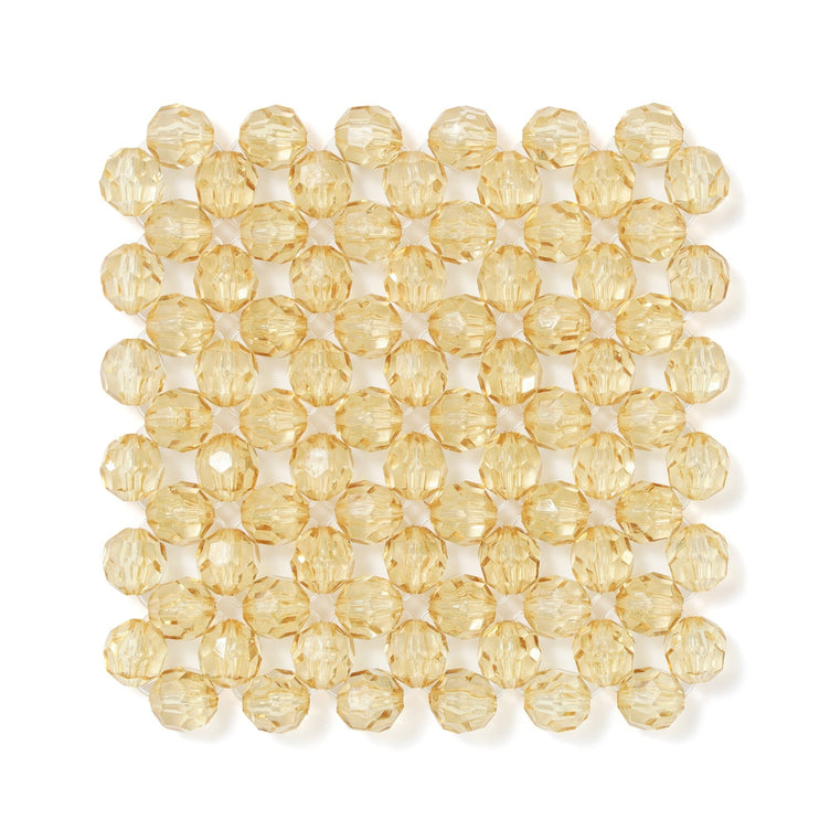Beads Coaster Clear Yellow