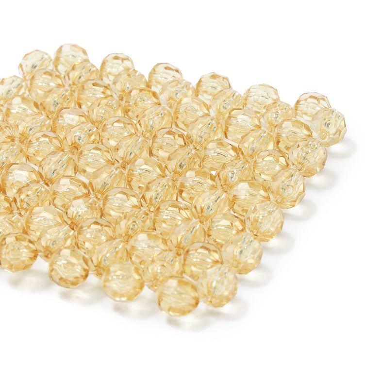 Beads Coaster Clear Yellow