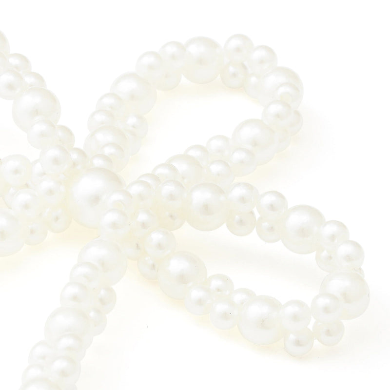 Napkin Rings 2pcs Pearl Ribbon