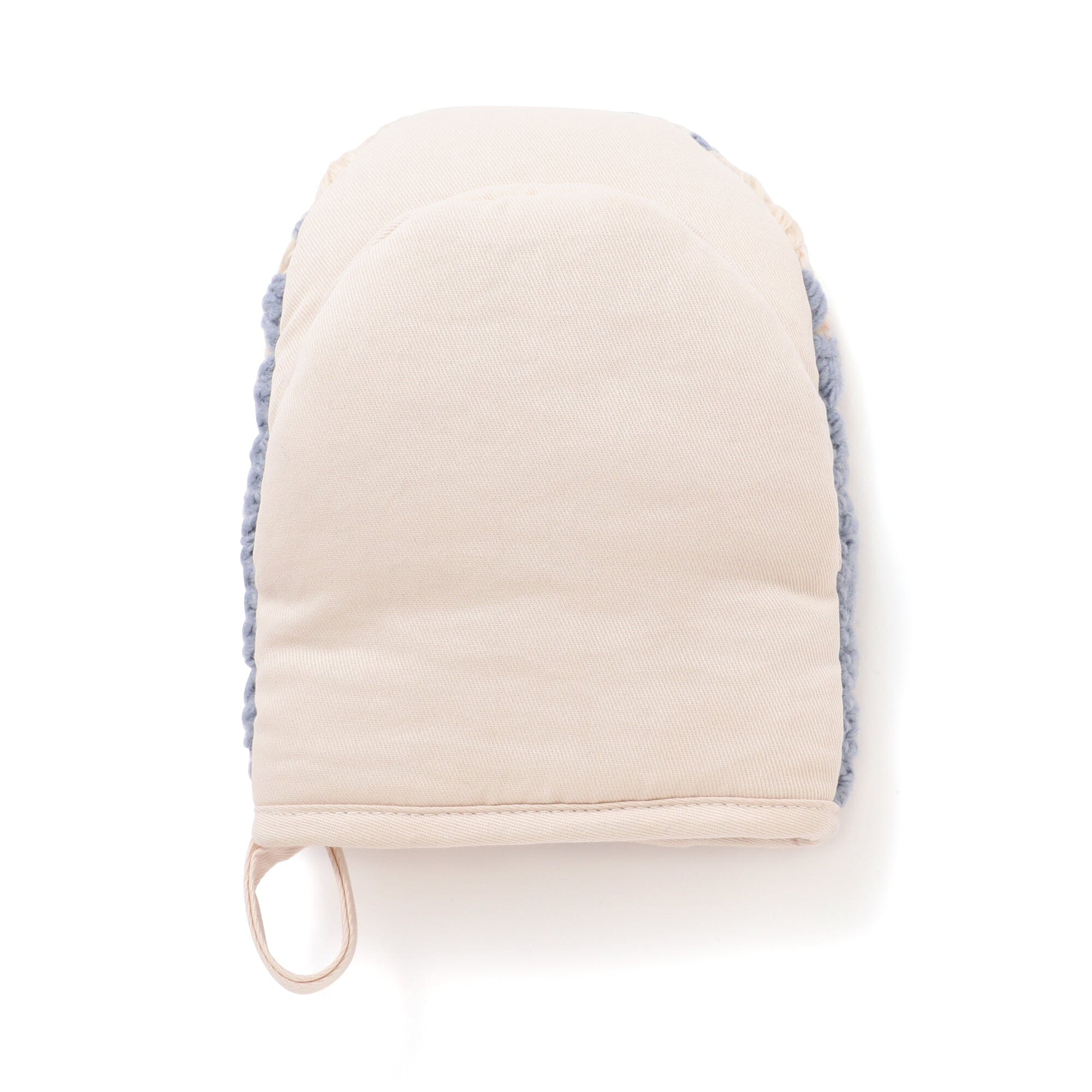 鉤針編織手套 藍色