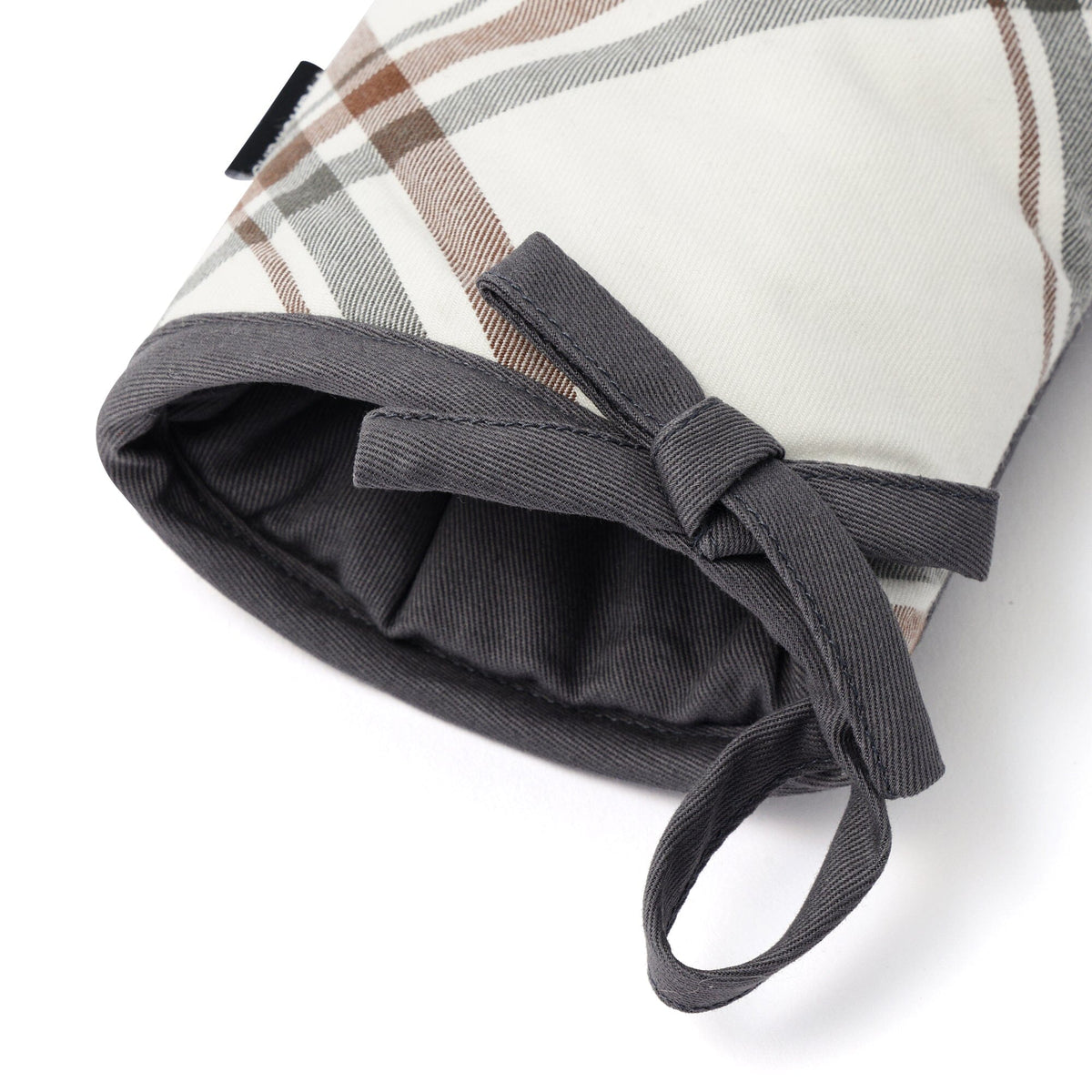 Plaid Mitten Ivory
