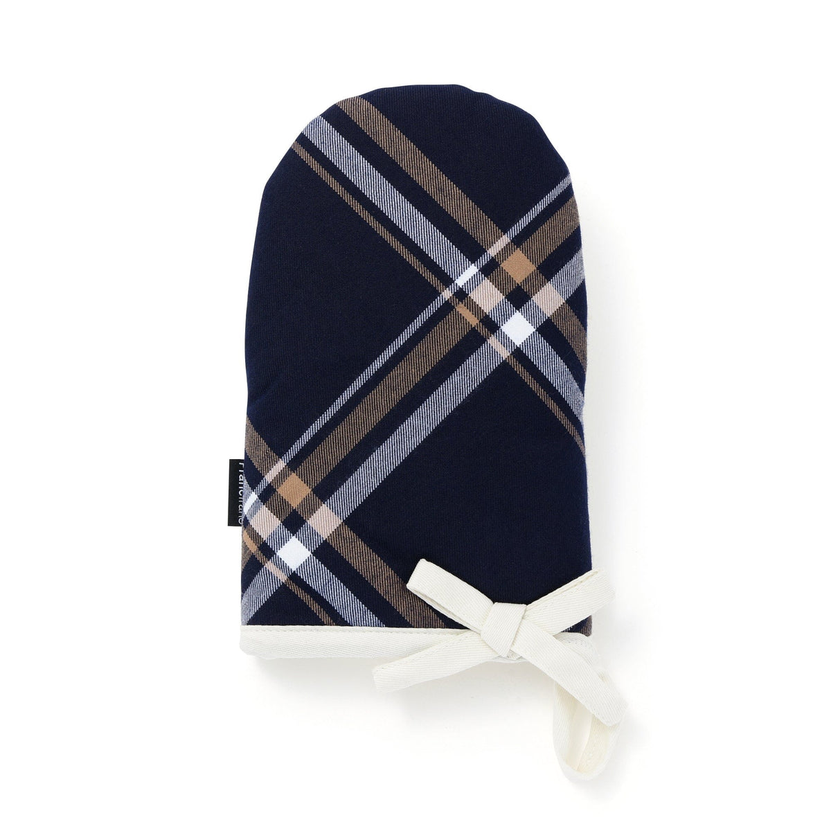 Plaid Mitten Navy