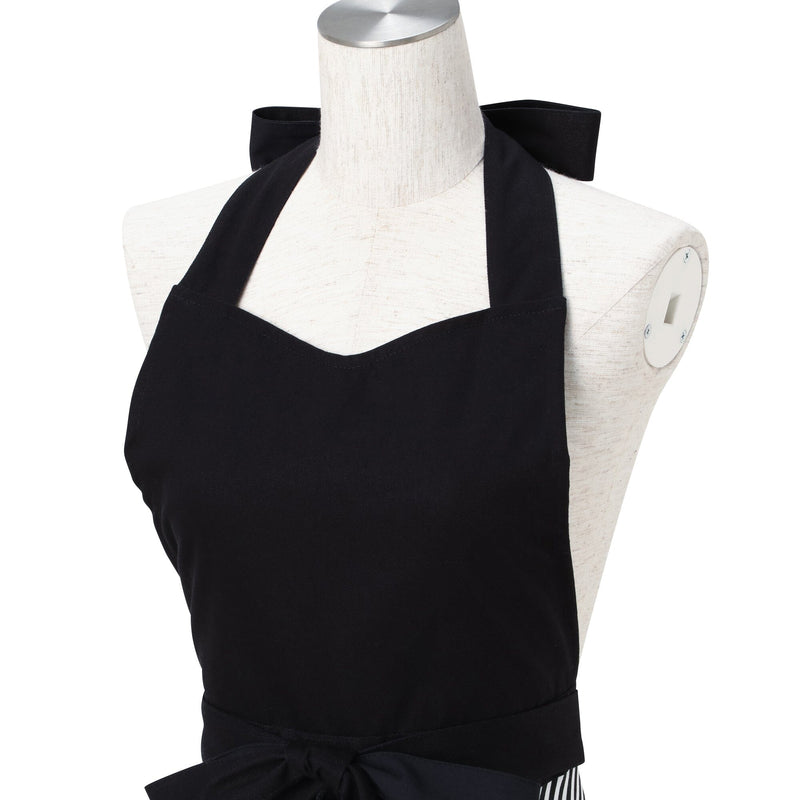 SCALLOPED 扇貝形全身圍裙 黑色