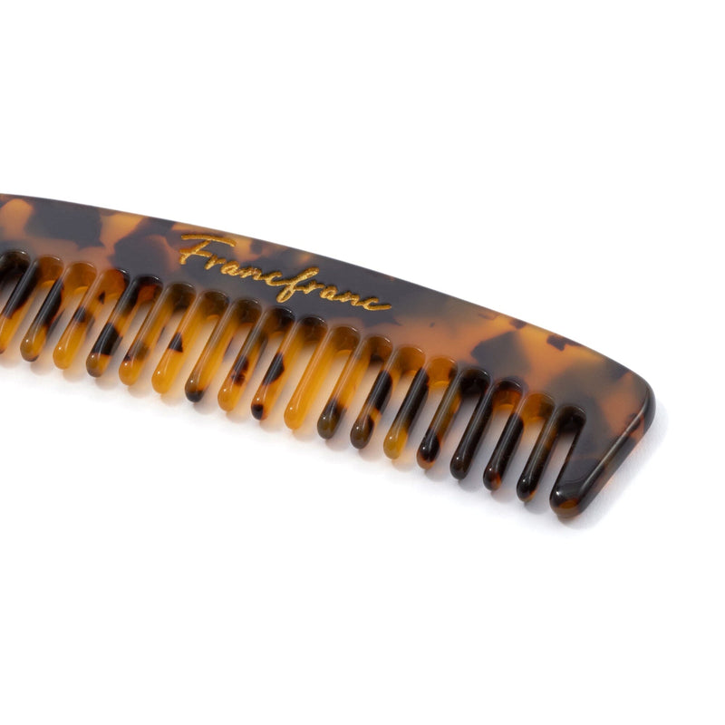 Compact Comb With Pouch S Brown