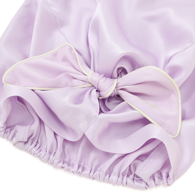 Silk Nightcap Long Purple